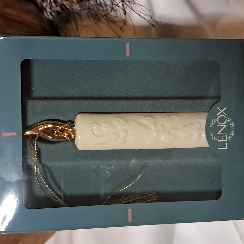 Lenox Candle Christmas Ornament
